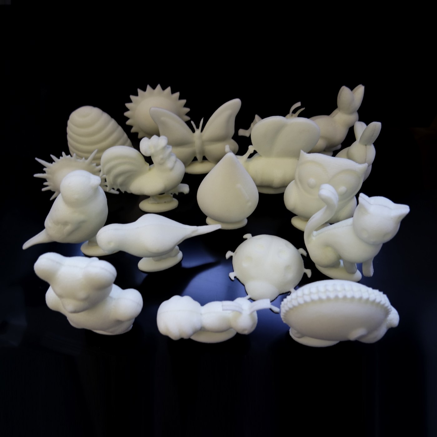 3D putplasčio figūros