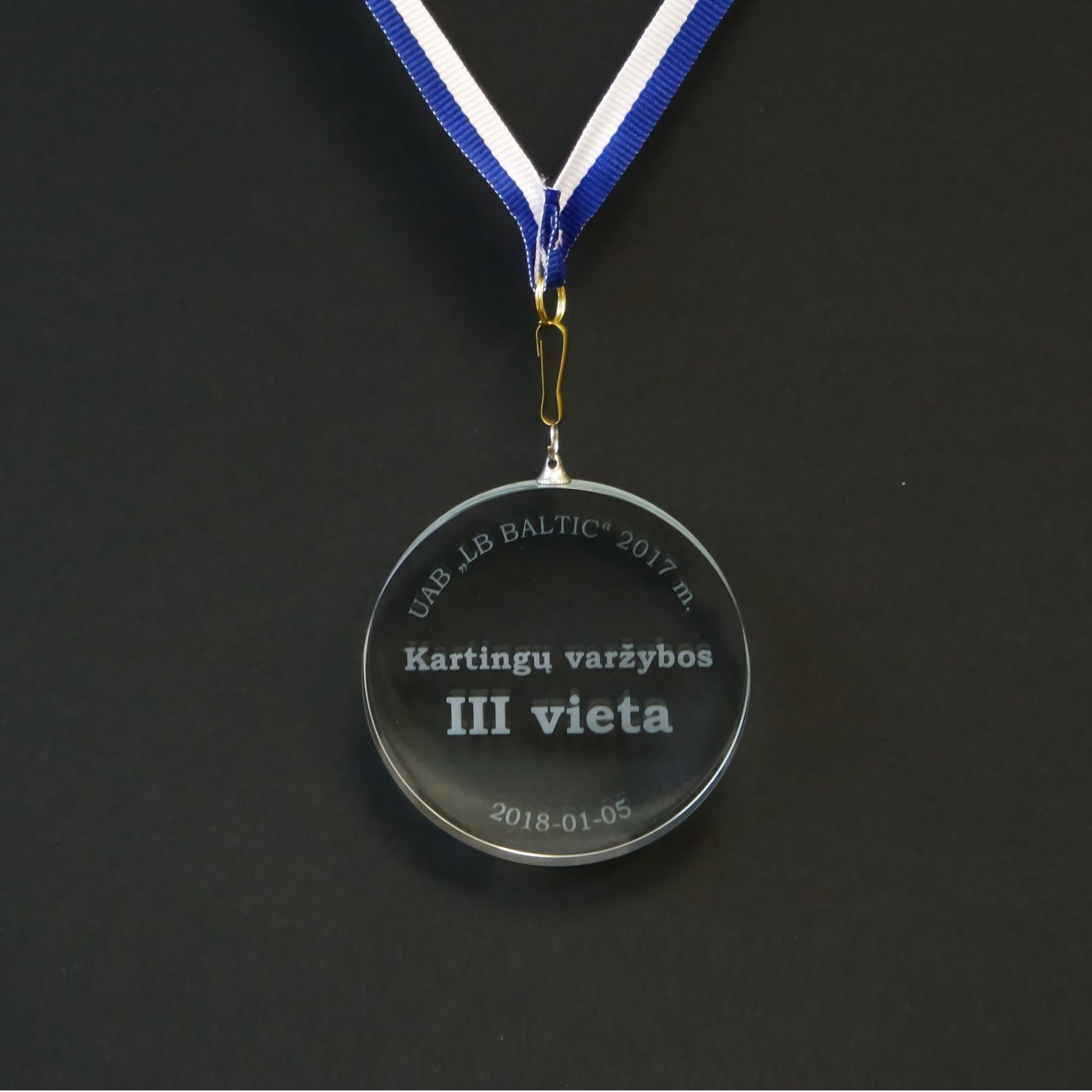 Akrilo ir stiklo medaliai varžyboms